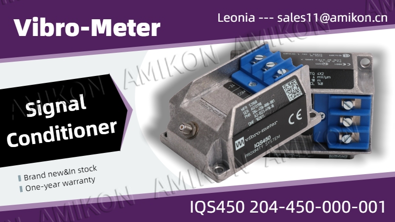 Precision Empowerment for Industrial Equipment Monitoring: Vibro-Meter IQS450 Signal Conditioner Solidifies the Foundation of Smart Manufacturing Operation and Maintenance